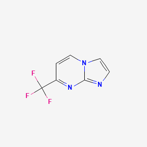 7-(Trifluoromethyl)imidazo[1,2-a]pyrimidine structure, CAS 375857-66-2