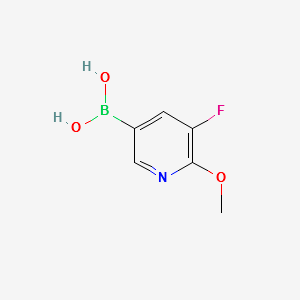 5-Fluoro-6-methoxypyridine-3-boronicacid structure, CAS 856250-60-7