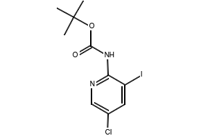 T-Butyl(5-iodopyridin-3-yl)carbamate structure, CAS 857266-59-2