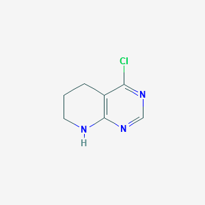 4-Chloro-1,5,6,7-tetrahydropyrido[2,3-d]pyrimidine structure, CAS 3771-95-7