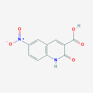 2-Hydroxy-6-nitro-quinoline-3-carboxylicacid structure, CAS 85870-49-1