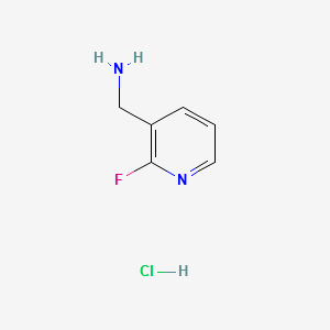 2-Fluoro-3-pyridinemethanamine structure, CAS 859164-64-0