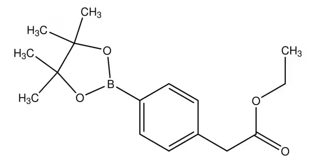 (4-EthoxycarbonylMethylphenyl)boronicacidpinacolester structure, CAS 859169-20-3