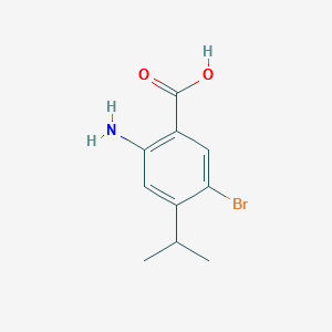 2-Amino-4-isopropyl-5-bromobenzoicacidmethylester structure, CAS 859937-44-3