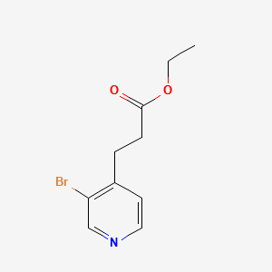3-Bomo-4-pridinepropanoicacidethylester structure, CAS 463303-98-2