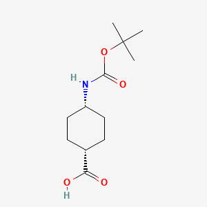 Trans4-(tert-Butoxycarbonylamino)cyclohexanecarboxylicacid structure, CAS 53292-89-0