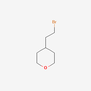 4-(2-BromoEthyl)tetrahydropyran structure, CAS 4677-20-7