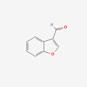 1-Benzofuran-3-carbaldehyde structure, CAS 4687-25-6