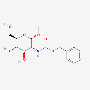 Methyl2-deoxy-2-[[(phenylmethoxy)carbonyl]amino]-alpha-D-glucopyranoside structure, CAS 4704-15-8