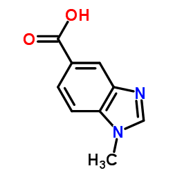 1-Methyl-1H-benzimidazole-5-carboxylicacid structure, CAS 53484-17-6