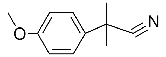 2-(4-Methoxyphenyl)-2-methylpropanenitrile structure, CAS 5351-07-5