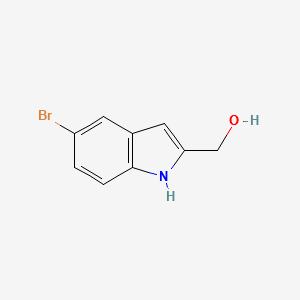 (5-Bromo-1H-indol-2-yl)methanol structure, CAS 53590-48-0