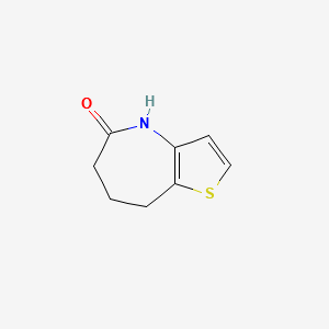 4,6,7,8-Tetrahydro-thieno[3,2-b]azepin-5-one structure, CAS 4751-61-5