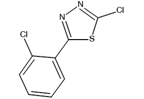 2-Chloro-5-trifluoromethyl-[1,3,4]-thiadiazole structure, CAS 53645-98-0