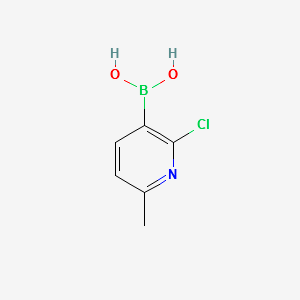 2-Chloro-6-Methylpyridin-3-ylboronicacid structure, CAS 536693-95-5