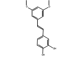 3'-Hydroxypterostilbene structure, CAS 475231-21-1