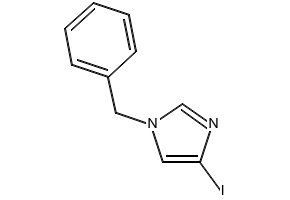 1-Benzyl-4-iodoimidazole structure, CAS 536760-32-4