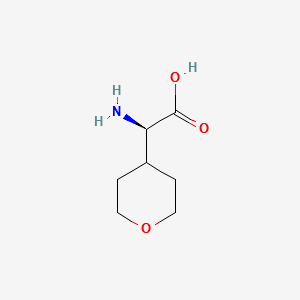 D-4'-Tetrahydropyranylglycine structure, CAS 475649-32-2