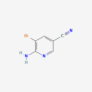 6-Amino-5-bromonicotinonitrile structure, CAS 477871-32-2