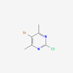 5-Bromo-2-chloro-4,6-DiMethylpyrimidine structure, CAS 4786-72-5