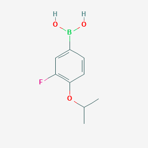 3-Fluoro-4-isopropoxyphenylboronicacid structure, CAS 480438-54-8