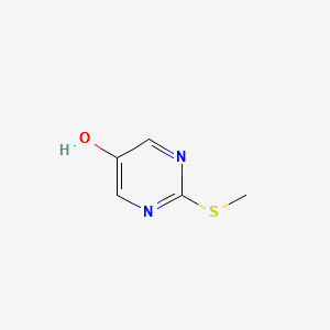2-(Methylthio)pyrimidin-5-ol structure, CAS 4874-33-3