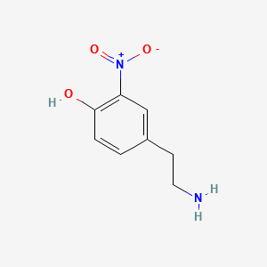 3-Nitrotyramine structure, CAS 49607-15-0