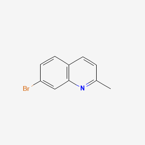 7-Bromo-2-methylquinoline structure, CAS 4965-34-8