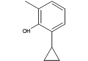 2-Cyclopropyl-6-methylphenol structure, CAS 499236-68-9