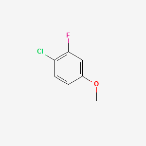 4-Chloro-3-fluoroanisole structure, CAS 501-29-1