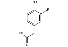 4-Amino-3-fluorophenylaceticacid structure, CAS 503315-77-3