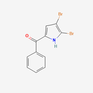 2,3-Dibromo-5-benzoylpyrrole structure, CAS 50372-61-7