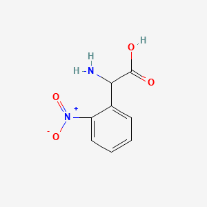 2-Amino-2-(2-nitrophenyl)aceticacid structure, CAS 50381-53-8