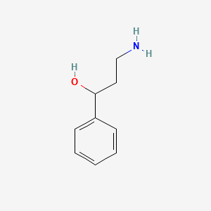 3-Amino-1-phenylpropan-1-ol structure, CAS 5053-63-4