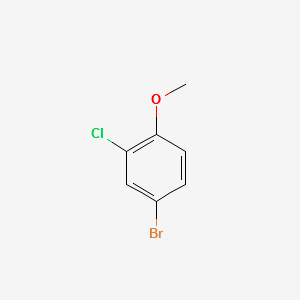4-Bromo-2-chloroanisole structure, CAS 50638-47-6