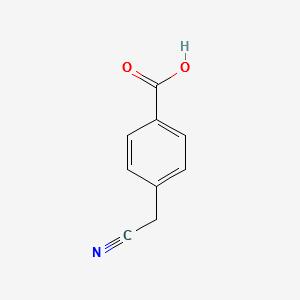 4-Cyanomethylbenzoicacid structure, CAS 50685-26-2
