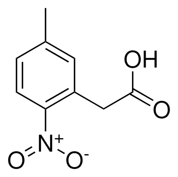 5-Methyl-2-nitrophenylaceticacid structure, CAS 37777-81-4