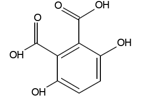 3,6-Dihydroxyphthalicacid structure, CAS 3786-46-7
