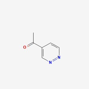 1-(Pyridazin-4-yl)ethanone structure, CAS 50901-46-7
