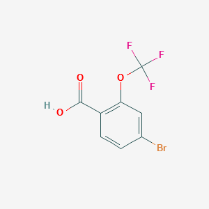 4-Bromo-2-(trifluoromethoxy)benzoicacid structure, CAS 509142-48-7