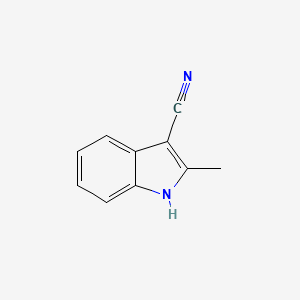 2-Methyl-1H-indole-3-carbonitrile structure, CAS 51072-83-4