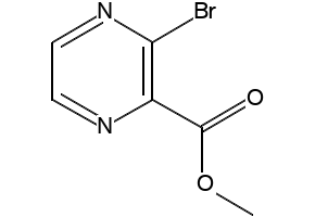 Methyl3-bromopyrazine-2-carboxylate structure, CAS 51171-02-9