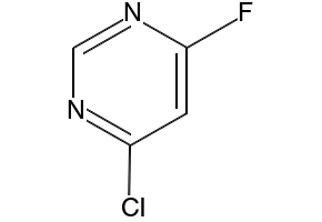 4-Chloro-6-fluoropyrimidine structure, CAS 51422-01-6