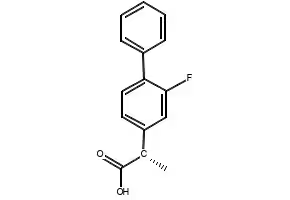(S)-(+)-2-Fluoro-alpha-methyl-4-biphenylaceticacid structure, CAS 51543-39-6