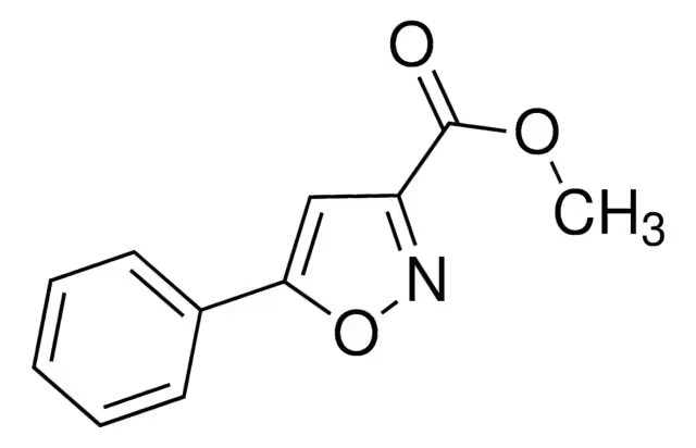 Methyl5-phenyl-3-isoxazolecarboxylate structure, CAS 51677-09-9