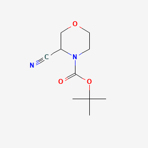 N-Boc-3-cyanomorpholine structure, CAS 518047-40-0