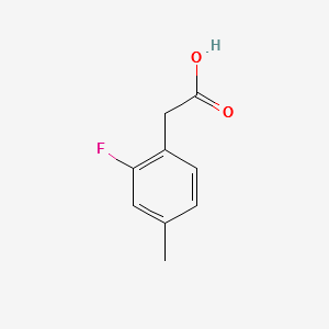 2-Fluoro-4-Methylphenylaceticacid structure, CAS 518070-28-5
