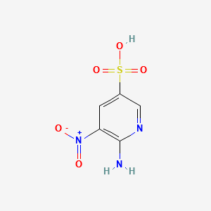 6-Amino-5-nitropyridine-3-sulfonicacid structure, CAS 62009-38-5