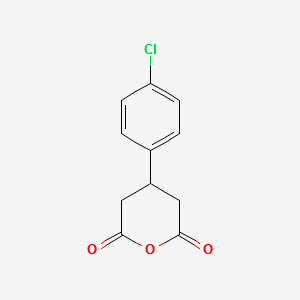 Beta-(4-Chlorophenyl)glutaricanhydride structure, CAS 53911-68-5