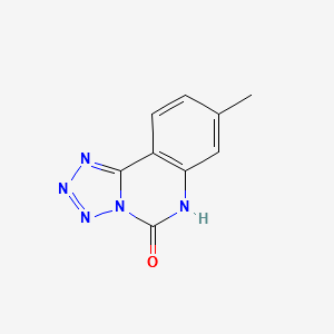 8-Chlorotetrazolo[1,5-c]quinazolin-5(6H)-one structure, CAS 54013-08-0